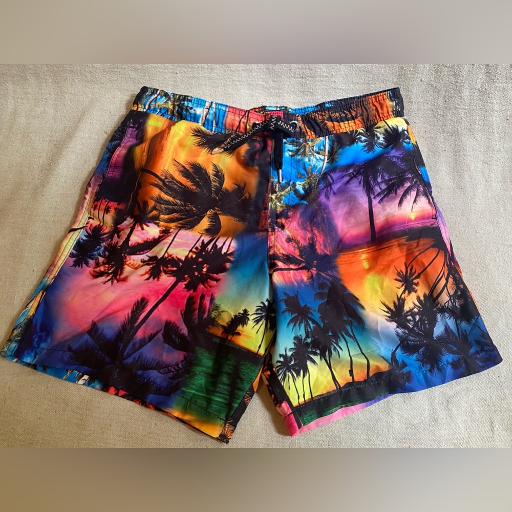 Men’s SURF SOCIETY by Drill Clothing Company Swim Trunks Medium Multicolor